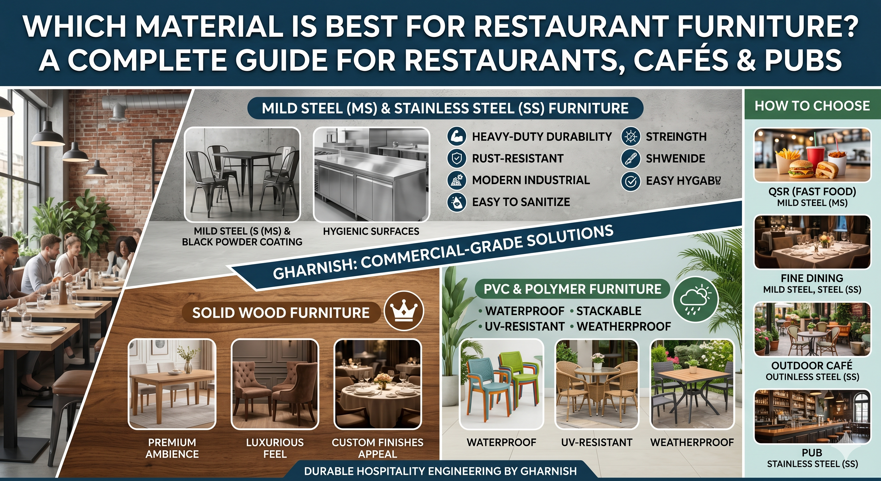 Which Material Is Best for Restaurant Furniture? A Complete Guide for Restaurants, Cafés &amp; Pubs