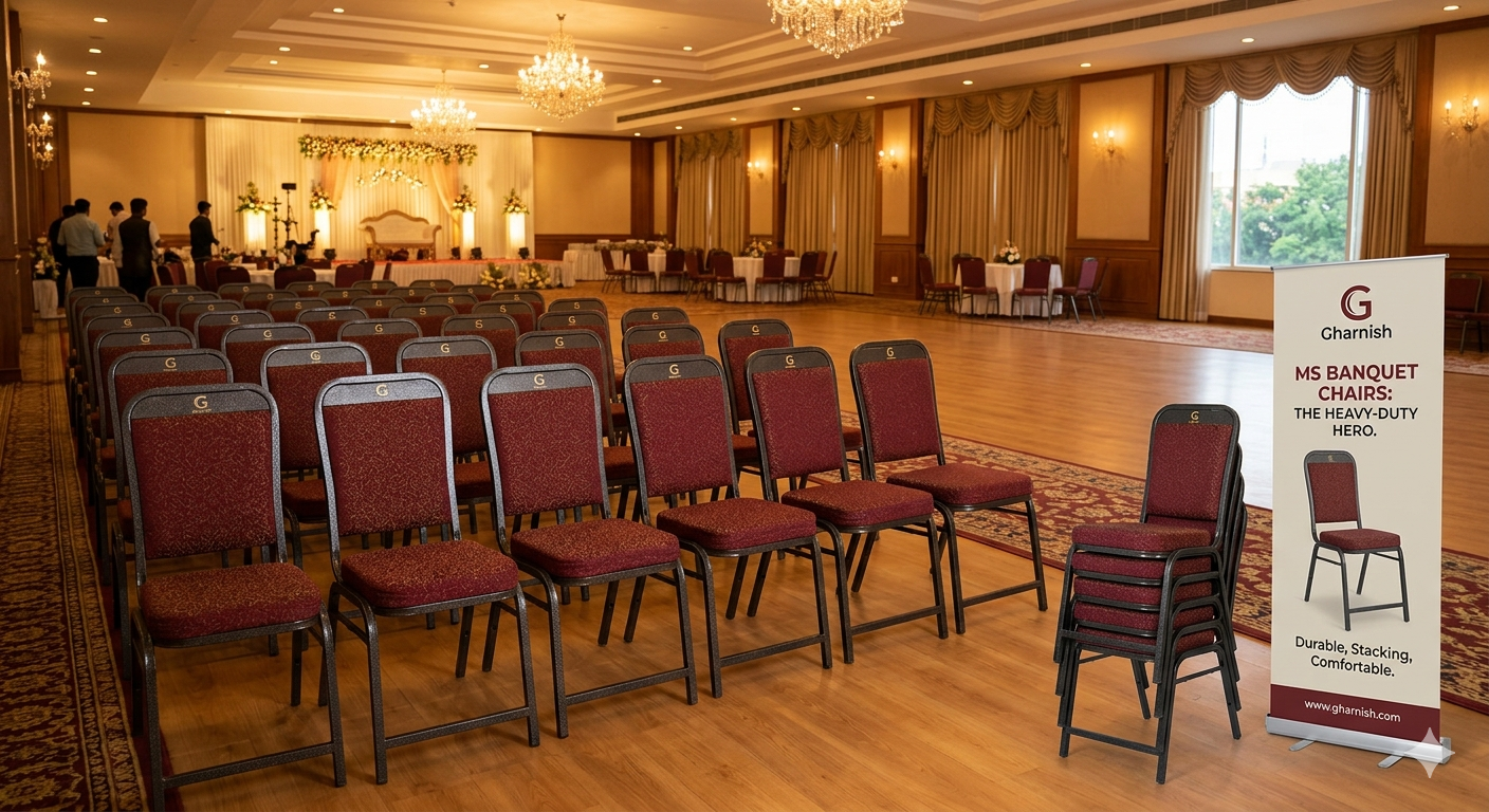 MS (Mild Steel) Banquet Chairs: The Heavy-Duty Hero of Bangalore Events