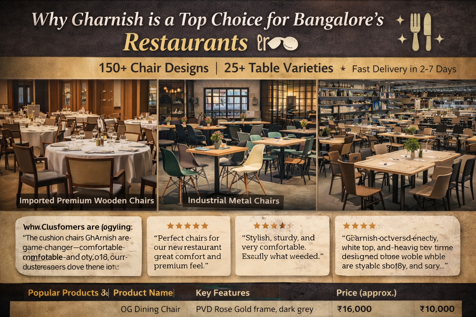 Why Gharnish is a Top Choice for Bangalore's Restaurants ?