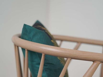 Ala Light Color Wooden Finish Metal Chair