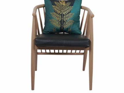 Ala Light Color Wooden Finish Metal Chair