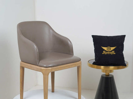 Ava Leather Grey Dining Chair for Restaurant