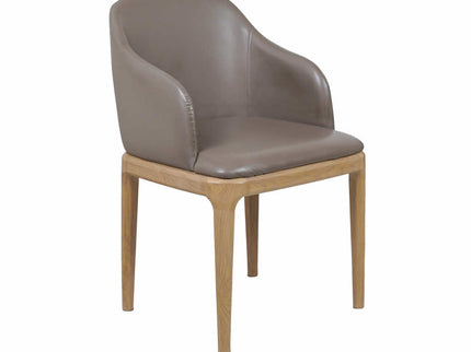Ava Leather Grey Dining Chair for Restaurant