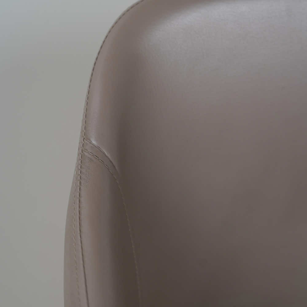 Ava Leather Grey Dining Chair for Restaurant