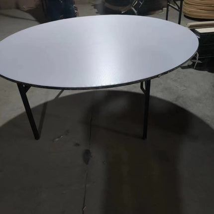PVC Buffet Table - Premium 4 feet dia, 6 seating capacity and Ply laminated top