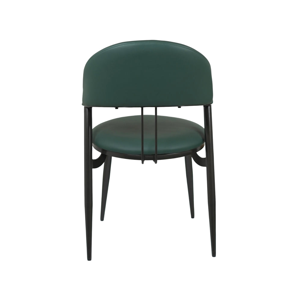 Coaster Green Leather Dining Chair for Restaurant or Cafe