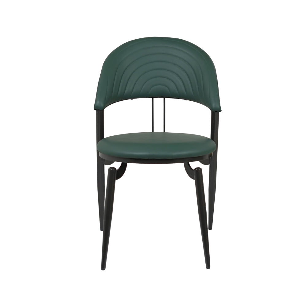 Coaster Green Leather Dining Chair for Restaurant or Cafe