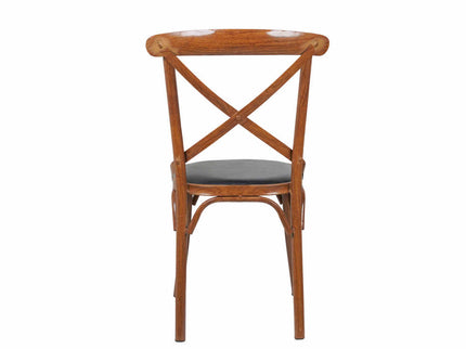 Cross Metal Cafe Chair