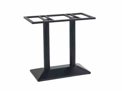 Diamond Box Double Pillar Table Base Designer Top