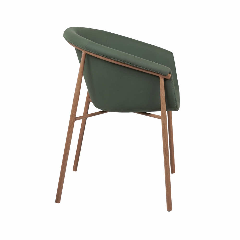 Fiza Green Metal Cafe Chair