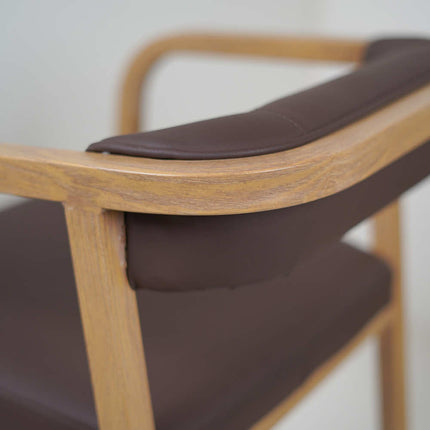 Fletch Maroon Metal Chair