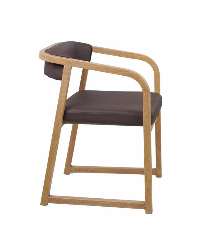 Fletch Maroon Metal Chair