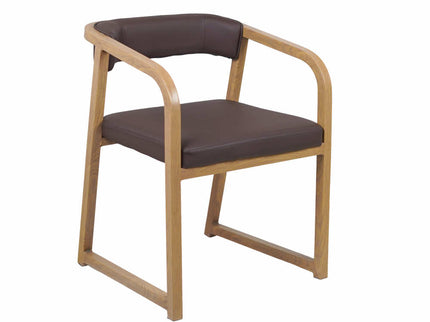 Fletch Maroon Metal Chair