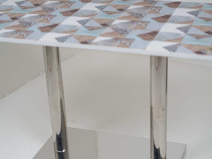 Ghana SS Double Pillar Table Base Designer Top