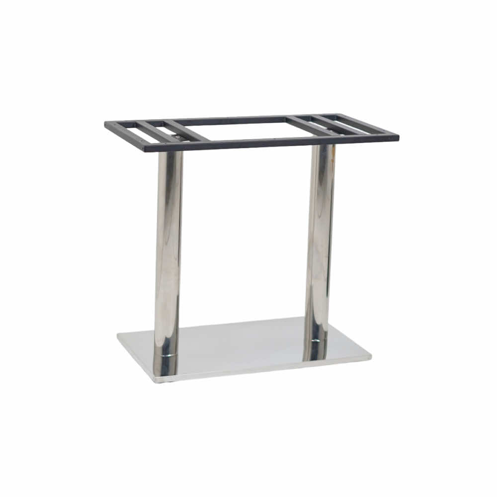 Ghana SS Double Pillar Table Base Designer Top