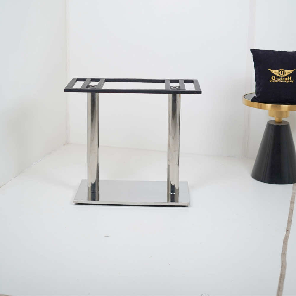 Ss Base Table Buy Ghana SS Double Pillar Restaurant Table Base for 4 Seater – Gharnish