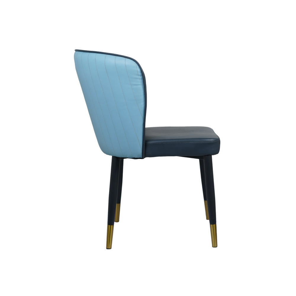 Glam Multicolor Leather Restaurant Chair