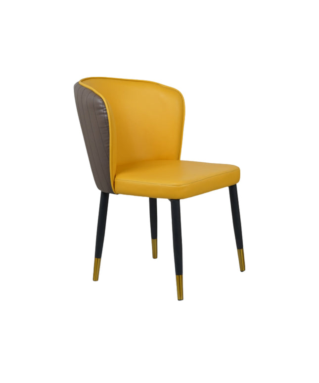 Glam Yellow Dining Chairs for Restaurant