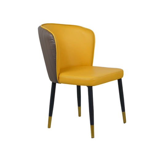 Glam Yellow Dining Chairs for Restaurant