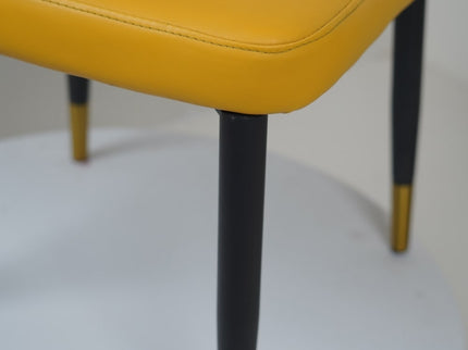 Glam Yellow Dining Chairs for Restaurant