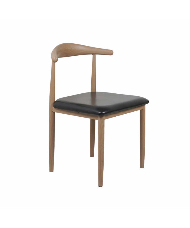 Hansa Light - Metal Restaurant Chair with Wooden Finish