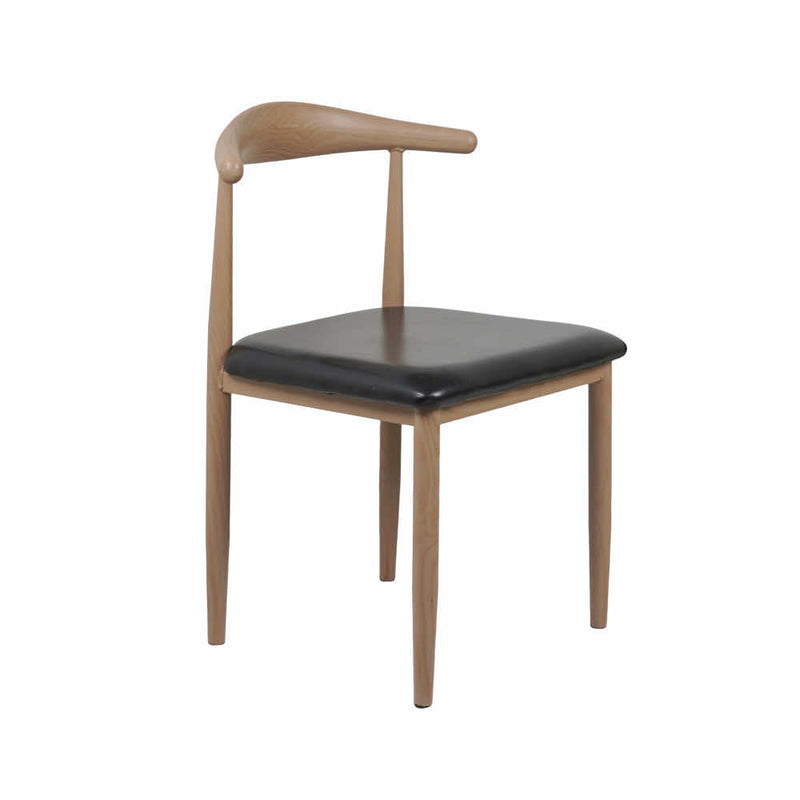 Hansa Light - Metal Restaurant Chair with Wooden Finish