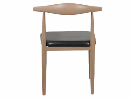 Hans Cafe Chair - Metal Restaurant Chair with Wooden Finish