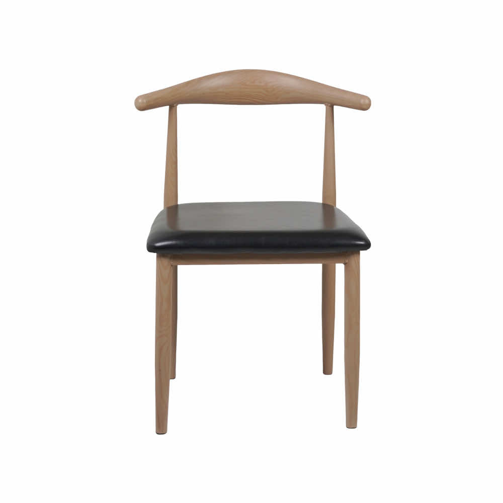 Hansa Light - Metal Restaurant Chair with Wooden Finish