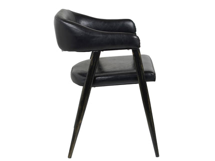 IRIS Cafe Chair Balck Leatherette
