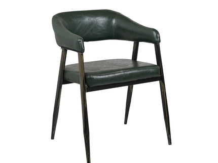 IRIS Cafe Chair Green Leatherette
