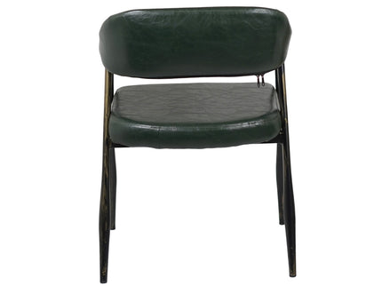 IRIS Cafe Chair Green Leatherette