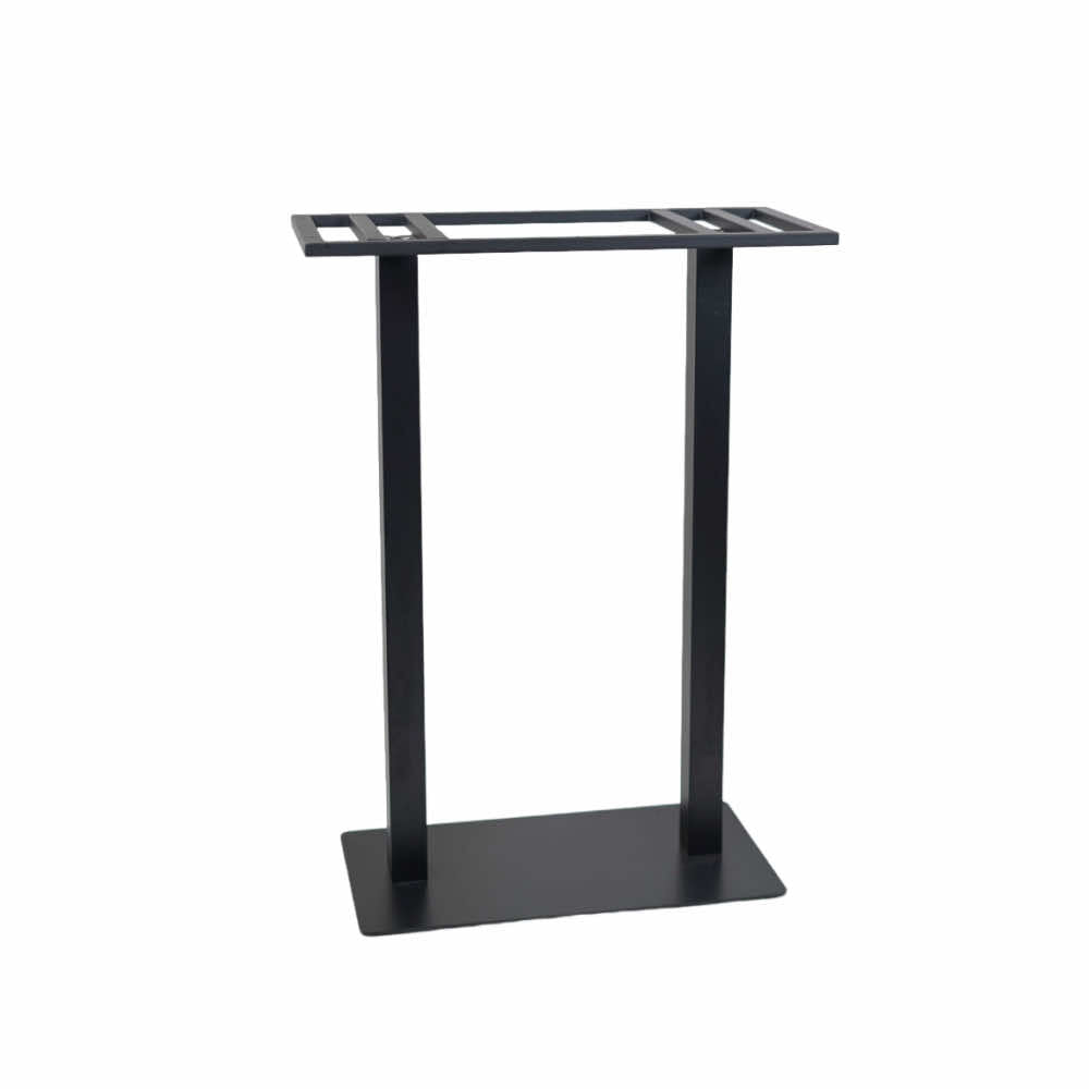 Icon MS Bar Height Double Pillar Table Base White Top