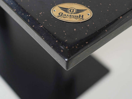 Icon MS Double Pillar 4 Seater Restaurant Table Base Black Top