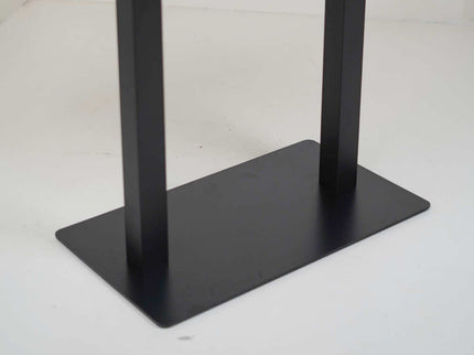 Icon MS Double Pillar 4 Seater Restaurant Table Base Black Top