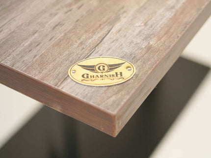 Icon MS Double Pillar Table Base Wooden Top