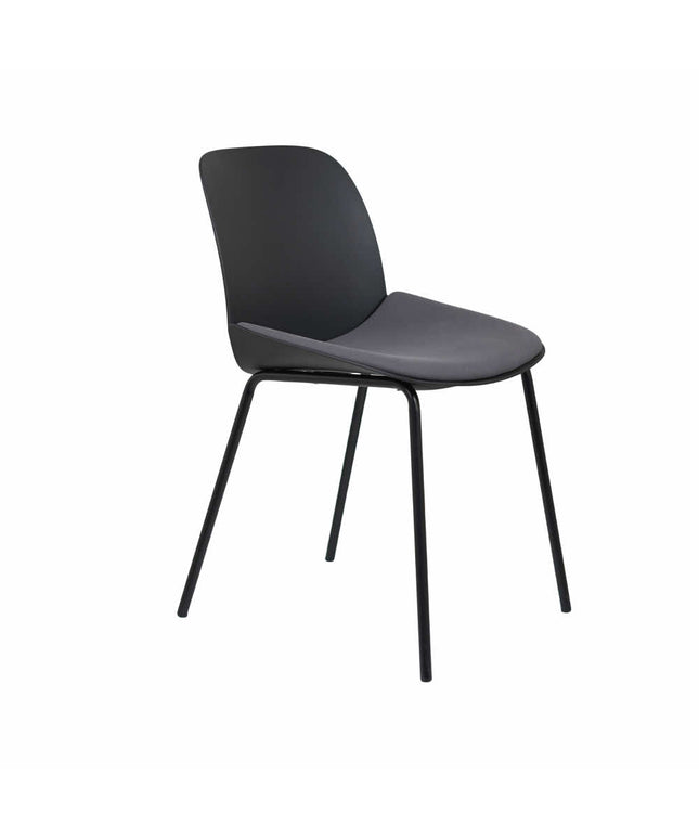 Ira Black PVC Cafe Chair