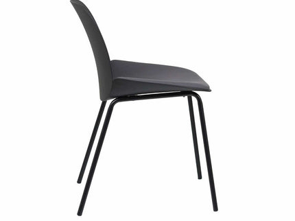 Ira Black PVC Cafe Chair