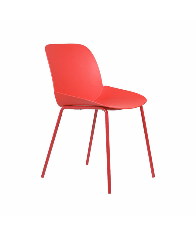 Ira Red PVC Cafe Chair