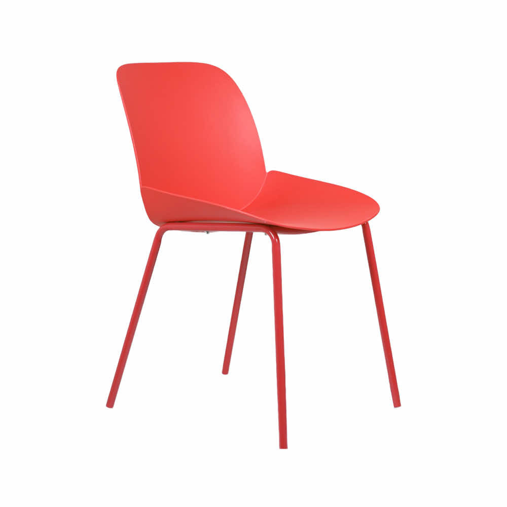 Ira Red PVC Cafe Chair