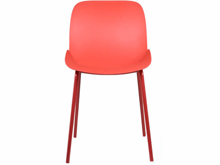 Ira Red PVC Cafe Chair