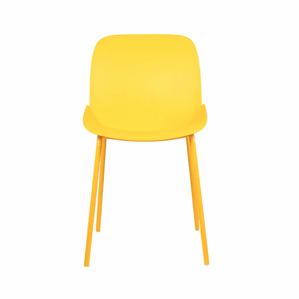 Ira Yellow PVC Cafe Chair