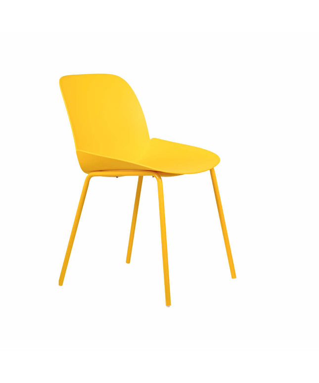Ira Yellow PVC Cafe Chair