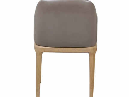 Ava Leather Grey Dining Chair for Restaurant