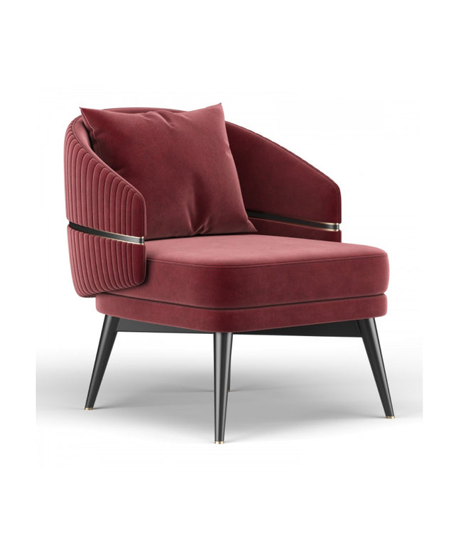 Luxoria Lounge Chairs For Hotel or Lounge Maroon Color