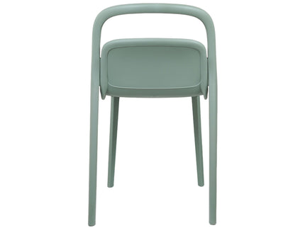 Milan PVC Cafe Chairs Premium in Grey Color