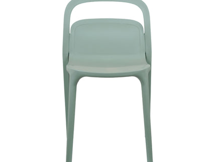 Milan PVC Cafe Chairs Premium in Grey Color