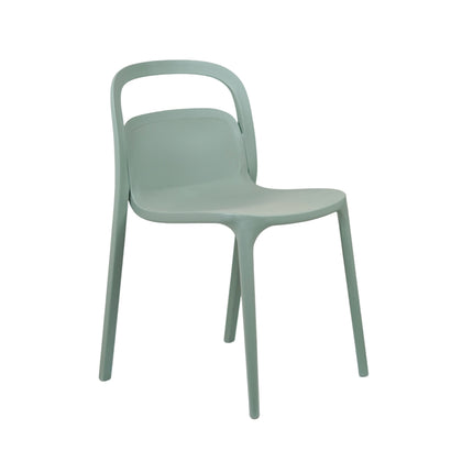 Milan PVC Cafe Chairs Premium in Mint green Color