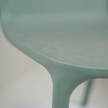 Milan PVC Cafe Chairs Premium in Mint green Color