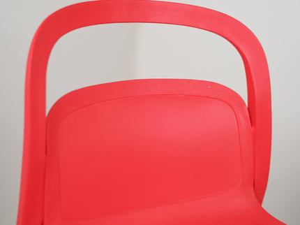 Milan PVC Cafe Chairs Premium in Red color
