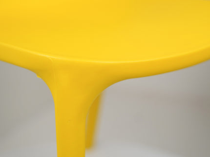 NEW Milan PVC Cafe Chairs Premium in Yellow color